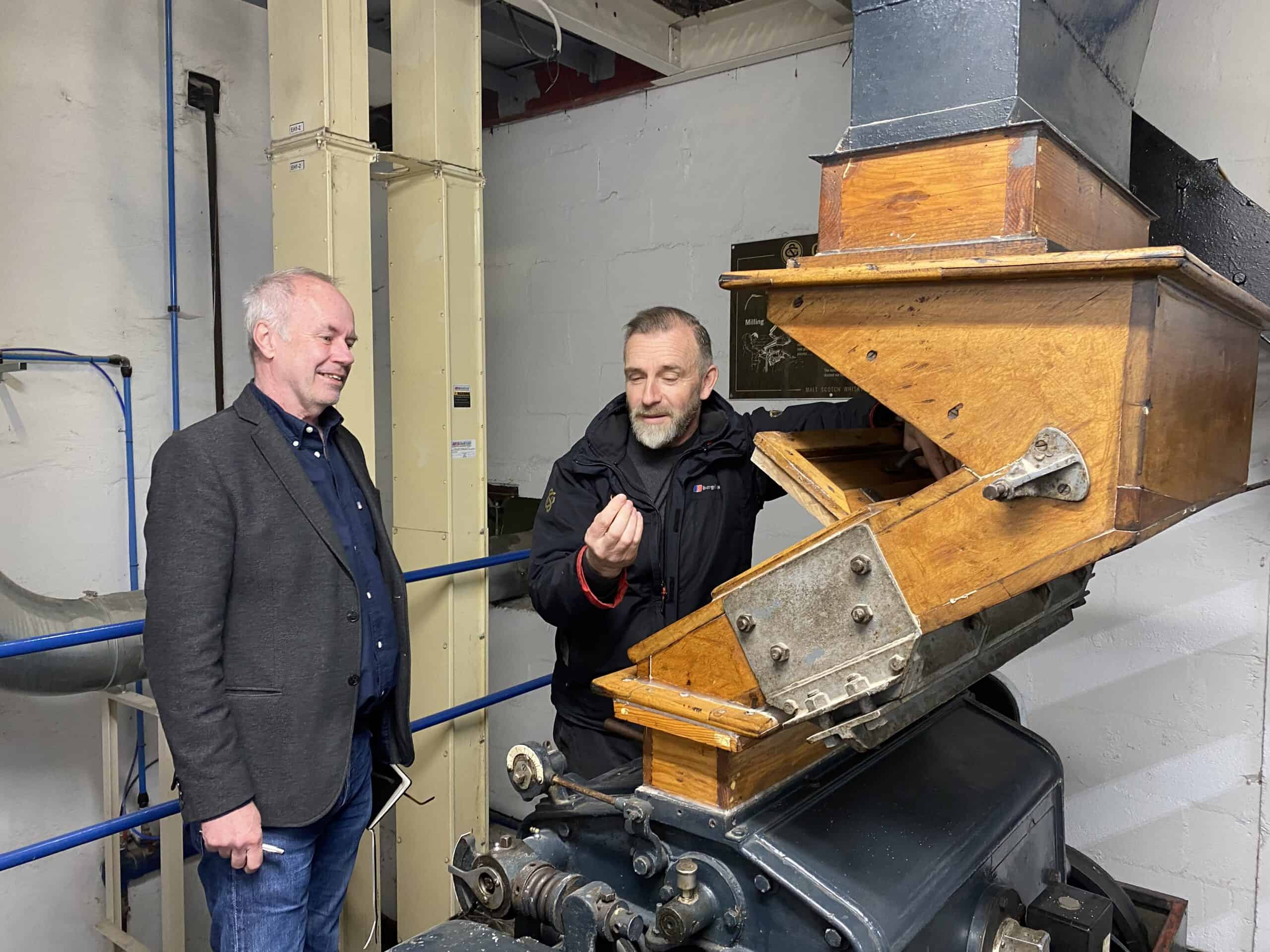 Ingvar Ronde with Ian from GlenScotia Distillery