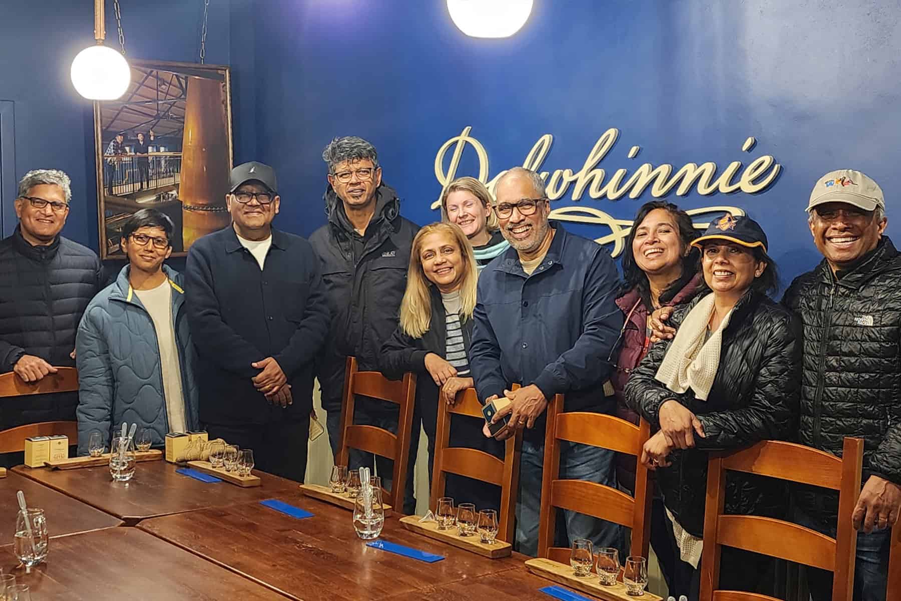 sri lankan group at dalwhinnie distillery