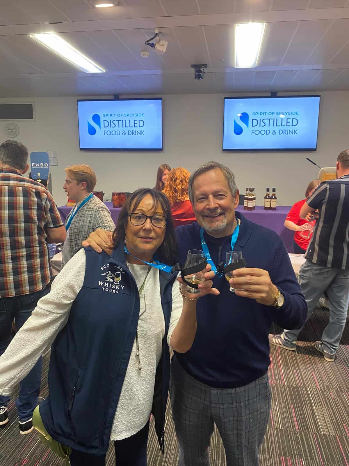 both of us at distilled whisky festival